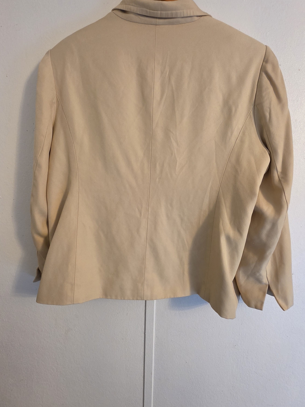 Talbots Cream Single-Button Blazer Jacket - Picture 4 of 7